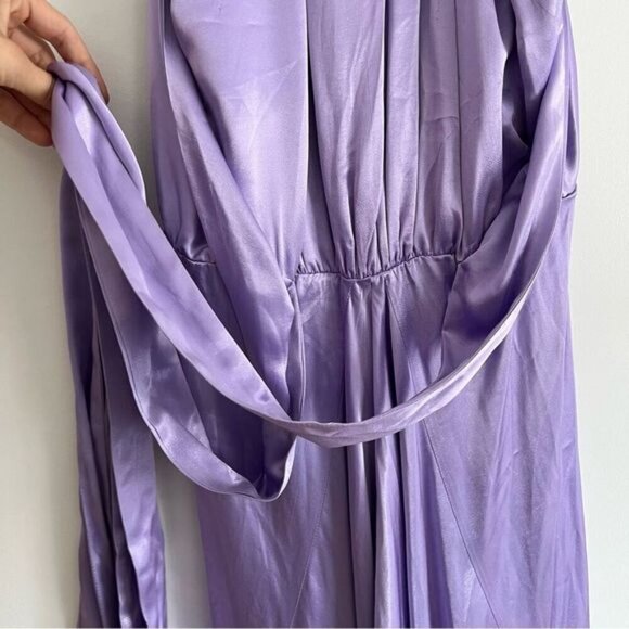 New Sabina Musayev Natti Midi Maxi Formal Bridesmaid Dress Lilac Open Back Mauve - Picture 9 of 14